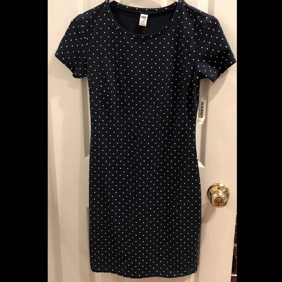 Old Navy Dresses & Skirts - Navy Polka dot dress